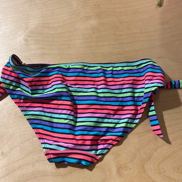 Tahiti Colorful Striped Bikini Bottoms size Medium (HF) - Picture 8 of 10
